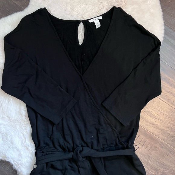 Amazon Daily Ritual Elbow Sleeve Wide Leg Black Jumpsuit Size Medium - Picture 4 of 10